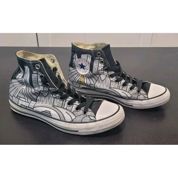 Converse Chuck Taylor All Star High City Skyline #3 Men's 9 Women's 11 - Picture 1 of 7